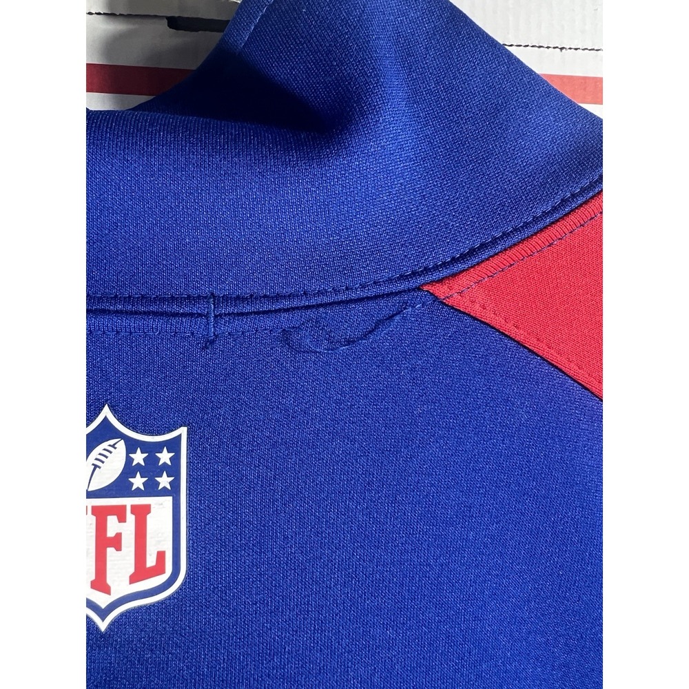 Nike Jacket Mens L Blue New York Giants NFL On Field Full Zip Dri Fit Athletic - Picture 6 of 6